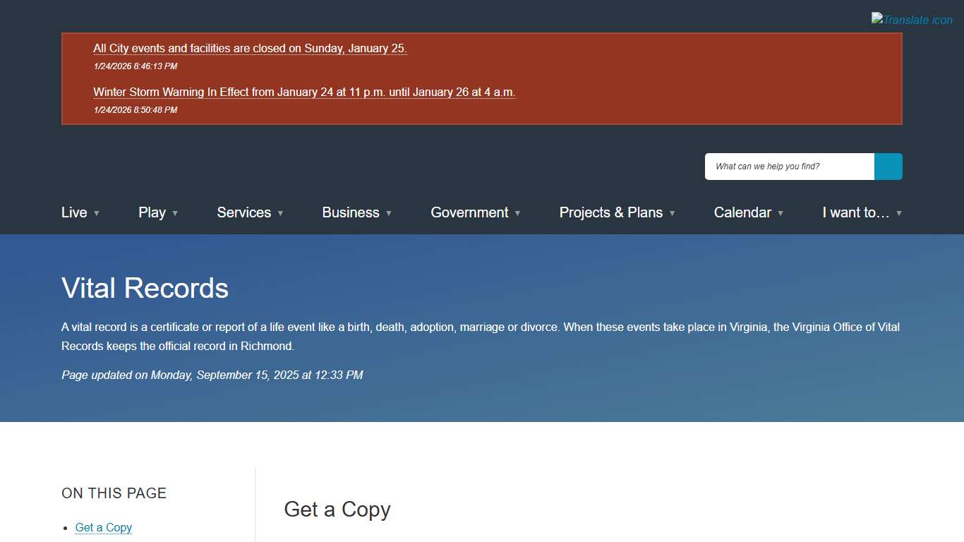 [Current] Vital Records City of Alexandria, VA